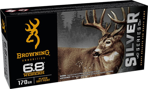 Browning Ammunition 6.8 Western Ammo 170gr PSP Ammunition - 20 Rounds
