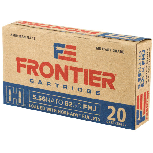 Hornady 5.56x45mm NATO Ammo 62gr FMJ Ammunition - 20 Rounds