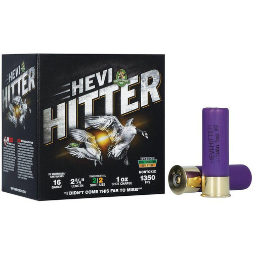 Hevi-Shot 16 Gauge Ammo 1 oz #2 Steel Ammunition - 25 Rounds