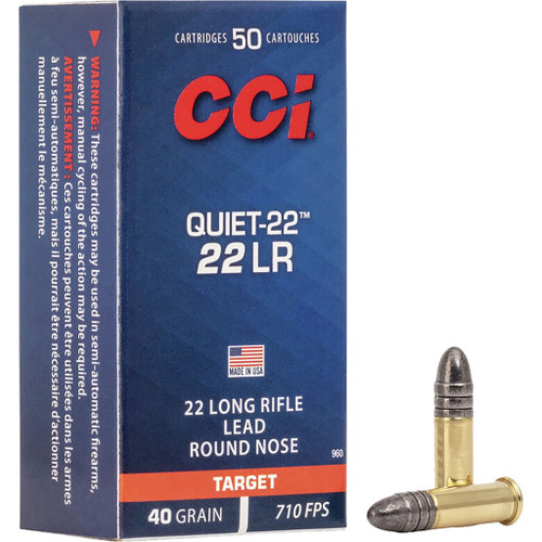 CCI .22 LR Ammo 40gr LRN Ammunition - 50 Rounds