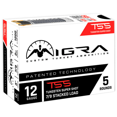 Migra 12 Gauge Shotgun Ammunition T-12-79-2-00 3" #9 - 5 Shells Migra 12 Gauge Shotgun Ammunition T-12-79-2-00 3" #9 - 5 Shells