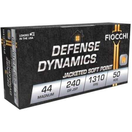 Fiocchi .44 Magnum Ammo 240gr JSP Ammunition - 50 Rounds