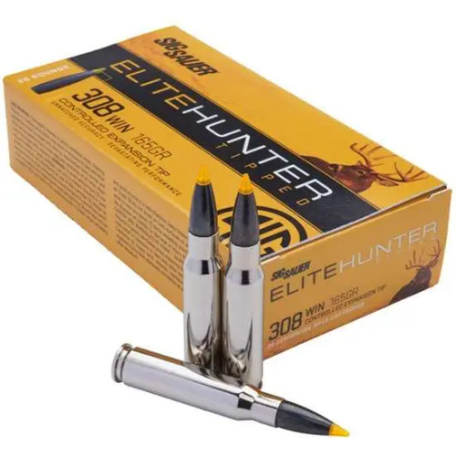 Sig Sauer 308 Ammo 165gr Controlled Expansion Tip (CET) Ammunition - 20 Rounds