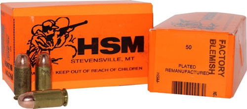 HSM 357 Magnum Ammo 124gr Lead Ammunition - 50 Rounds