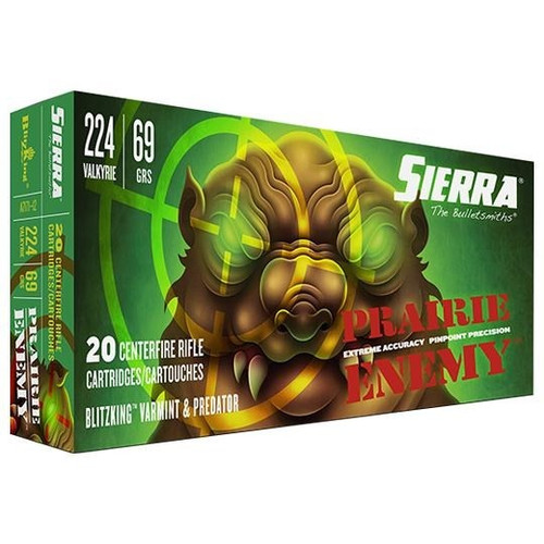 Sierra 224 Valkyrie Ammo 69gr PT Ammunition - 20 Rounds