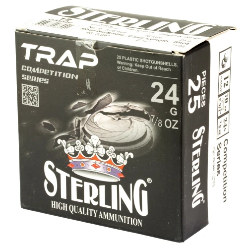 Sterling 12 Gauge Ammo 7/8 oz #8 Shot Ammunition - 25 Rounds
