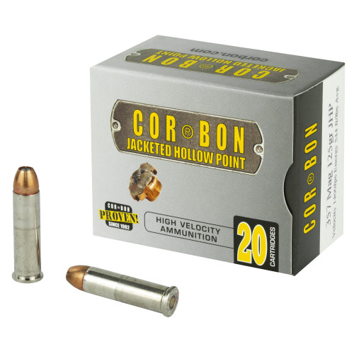 Cor-Bon .357 Magnum Ammo 125gr JHP Ammunition - 20 Rounds
