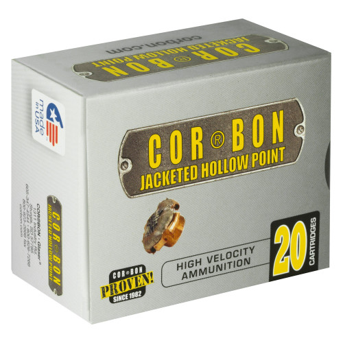 Cor-Bon .357 Magnum Ammo 125gr JHP Ammunition - 20 Rounds