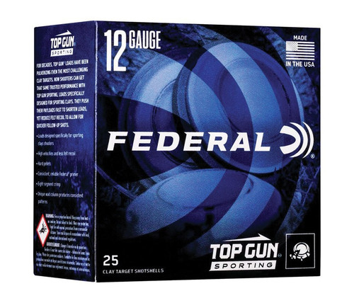 Federal 12 Gauge Ammo 1 oz #7.5 Lead Shot Ammunition - 25 Rounds