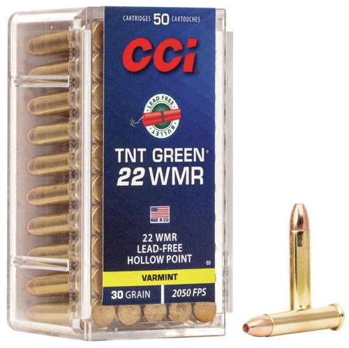 CCI .22 WMR Ammo 30gr Speer TNT Green HP Ammunition - 2000 Rounds