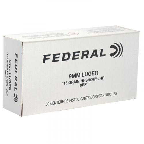 Federal 9mm Luger Ammo 147gr JHP Ammunition - 1000 Rounds
