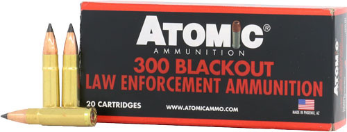 Atomic 300 Blackout Ammo 110gr Jacketed Hollow Point Ammunition - 20 Rounds