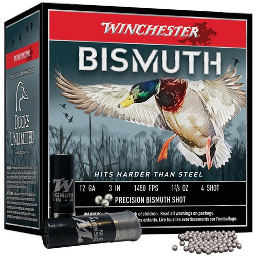 Winchester 12 Gauge Ammo 1-3/8 oz #4 TPB Ammunition - 25 Rounds