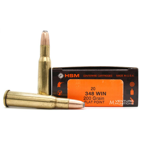 HSM 348 Winchester Ammo 200gr JSP Ammunition - 20 Rounds