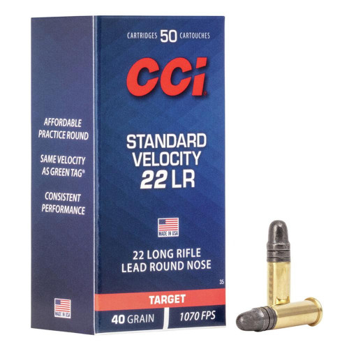 CCI .22 LR Ammo 40gr LRN Ammunition - 50 Rounds