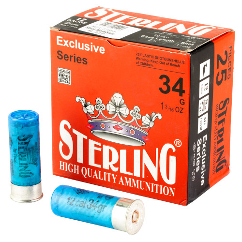 Sterling 12 Gauge Shotgun Ammunition 8.698779951E+12 2.75" #4 - 25 Shells
