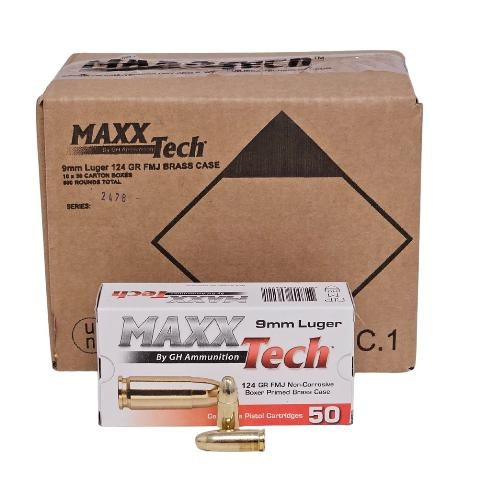 Tula Ammo 9mm Luger Ammo 124gr FMJ Ammunition - 1000 Rounds
