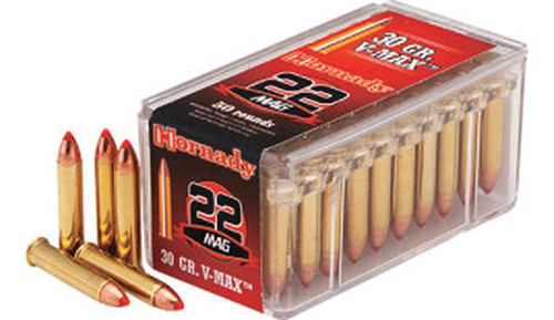 Hornady .22 WMR Ammo 30gr V-MAX Ammunition - 50 Rounds