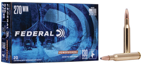 Federal 270 Ammo 130gr SP Ammunition - 20 Rounds