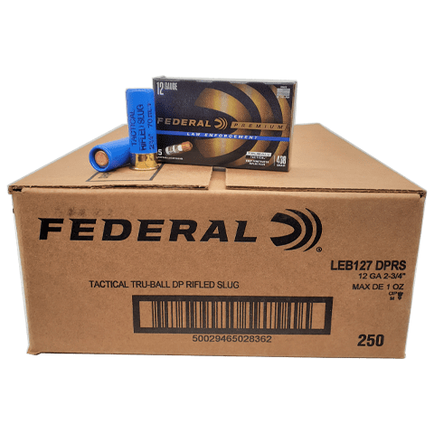 Federal 12 Gauge Ammo 1 oz Rifled Slug Ammunition - 250 Rounds