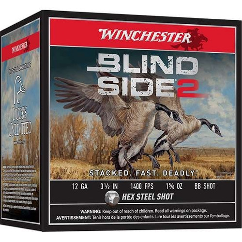 Winchester 12 Gauge Ammo 1-5/8 oz BB HS Ammunition - 25 Rounds