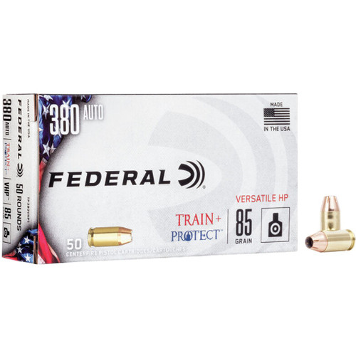 Federal .380 ACP Ammo 85gr JHP Ammunition - 50 Rounds