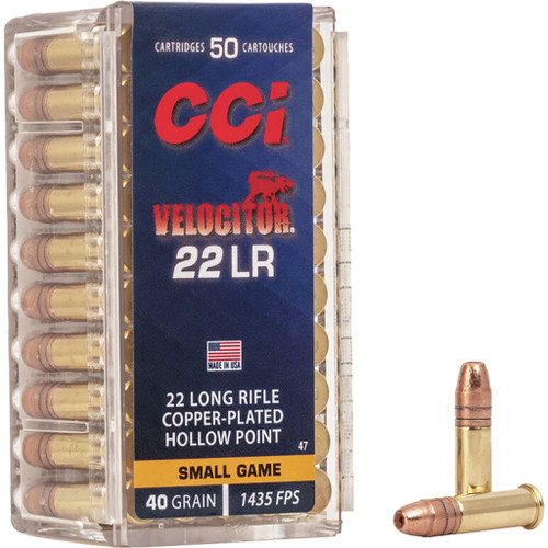 CCI 22LR Ammo 40gr HP Ammunition - 50 Rounds
