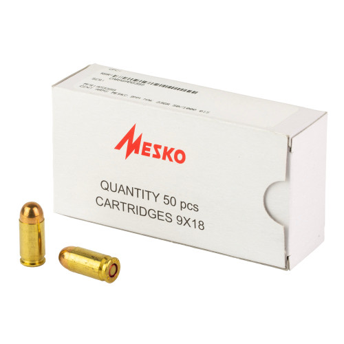 Century Arms 9mm Makarov Ammo 93gr FMJ Ammunition - 50 Rounds