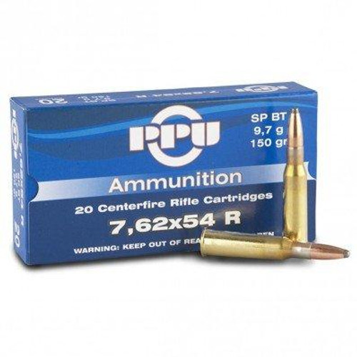 TRZ Trading 7.62x54R Ammo 150gr PSP Ammunition - 20 Rounds