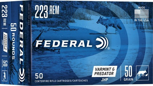 Federal 223 Rem Ammo 50gr JHP Ammunition - 50 Rounds