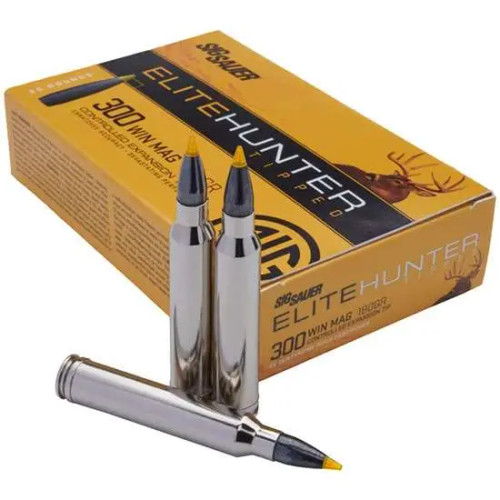 Sig Sauer 300 Winchester Magnum Ammo 180gr Controlled Expansion Tip (CET) Ammunition - 20 Rounds