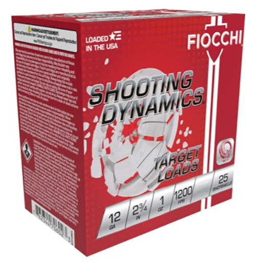 Fiocchi 12 Gauge Ammo 1 oz #9 Lead Ammunition - 250 Rounds