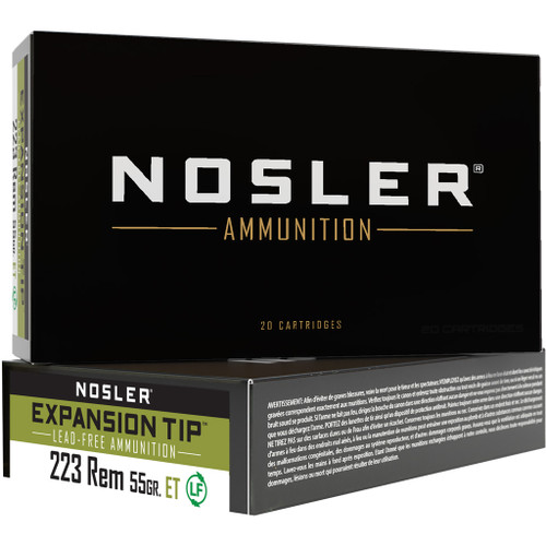 Nosler 223 Ammo 55gr SP Ammunition - 20 Rounds