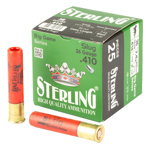 Sterling 410 Ammo 1/4 oz Slug Ammunition - 25 Rounds