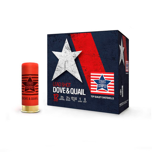 PPU 12 Gauge Ammo 1 oz #8 Shot Ammunition - 25 Rounds