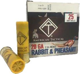 American Tactical 20 Gauge Ammo 1 oz #7.5 Lead Ammunition - 250 Rounds
