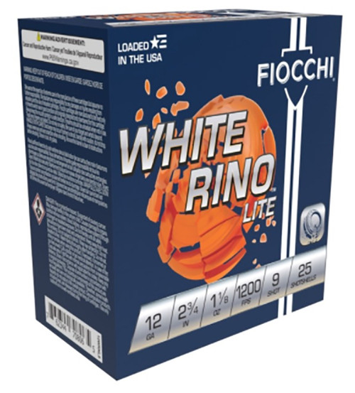Fiocchi 12 Gauge Ammo 1-1/8 oz #9 Lead Ammunition - 250 Rounds