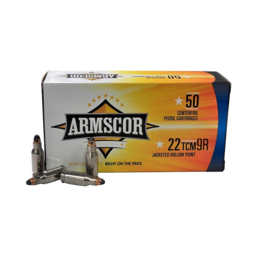 Armscor .22 TCM Ammo 39gr JHP Ammunition � 50 Rounds