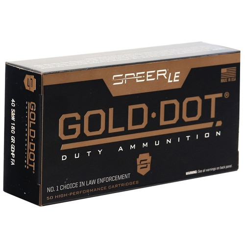 Speer 40 S&W Ammo 180gr GDHP Ammunition - 1000 Rounds