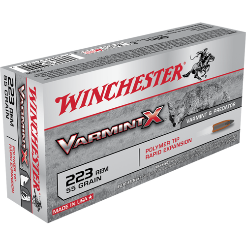 Winchester Varmint X Rifle Ammunition .223 Rem 55 gr. PT 3240 fps 20/ct