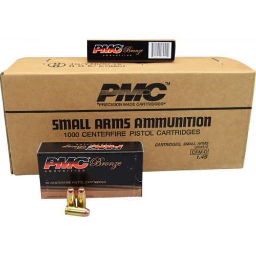 PMC 40 Cal Ammo 165gr FMJ Ammunition - 1000 Rounds