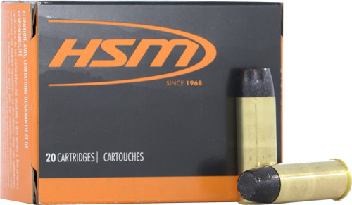 HSM 45 Long Colt Ammo 400gr Flat Nose Ammunition - 20 Rounds