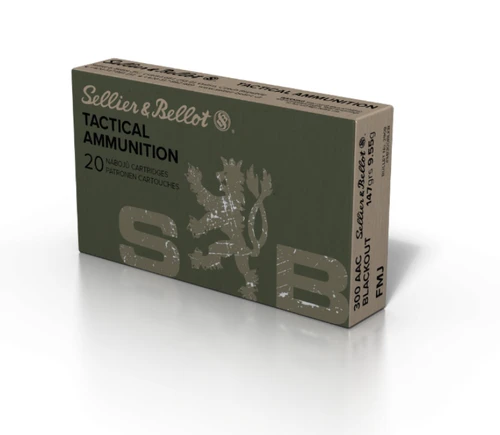 Sellier & Bellot 300 AAC Blackout Ammo 147gr FMJ Ammunition - 1000 Rounds