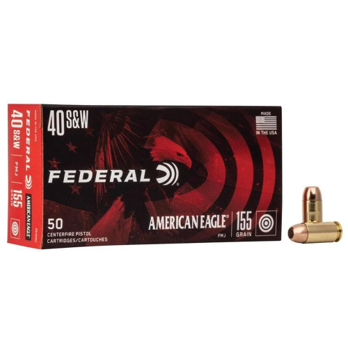 Federal 40 S&W Ammo 155gr FMJ Ammunition - 1000 Rounds