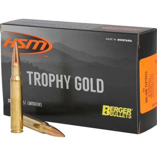 HSM 30-06 Ammo 210gr VLD Ammunition - 20 Rounds