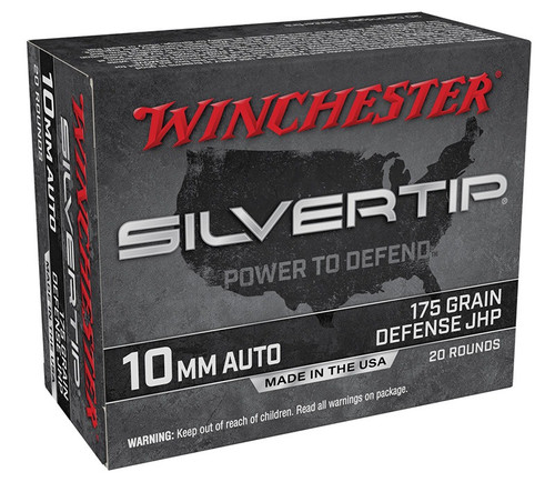 Winchester 10mm Ammo 175gr JHP Ammunition - 20 Rounds