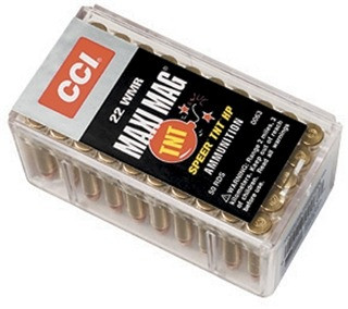 CCI .22 Magnum Ammo 30gr TNT JHP Ammunition - 50 Rounds
