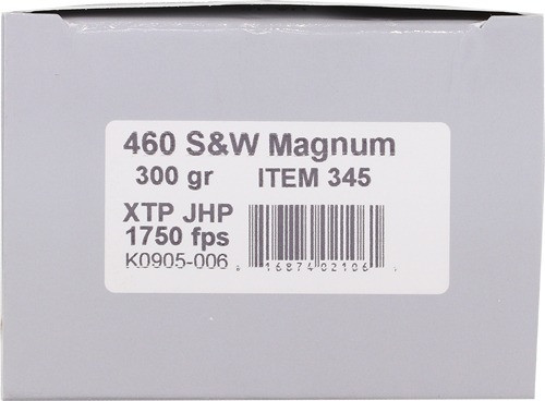 Underwood Ammo .460 S&W Magnum Ammo 300gr JHP Ammunition - 20 Rounds