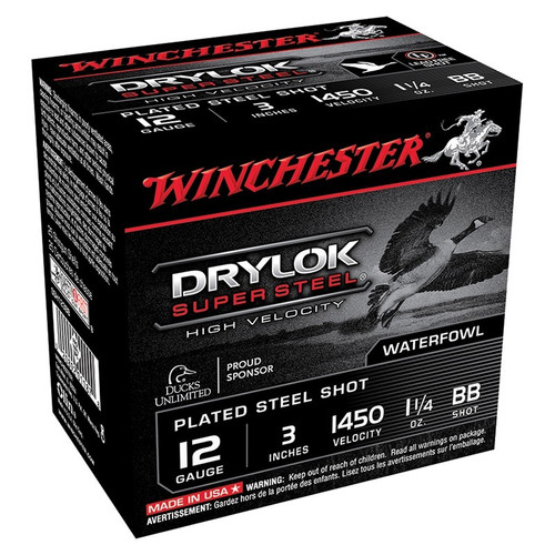 Winchester 12 Gauge Ammo 1-1/4 oz BB Ammunition - 25 Rounds