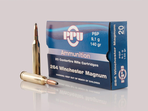 TRZ Trading 264 Winchester Magnum Ammo 140gr PSP Ammunition - 20 Rounds